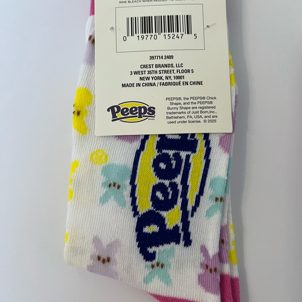 Peeps Themed Socks Set of 3 Womens crew socks Easter Sz 5-9.5 - Picture 4 of 9